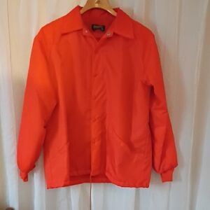 Vibrant Orange Men's Windbreaker
